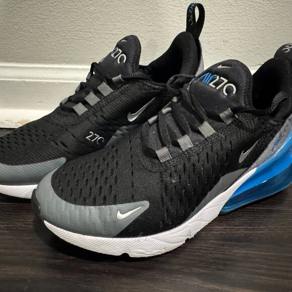 Nike Airmax 270 Blue/Black - Size 4Y - Picture 3 of 5